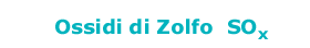 ossidi di zolfo