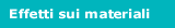 effetti sui materiali