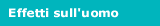 effetti sull'uomo