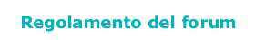 regolamento del forum